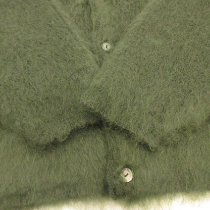 Used] Mohair Cardigan W/Pocket Solid Cardigan Green Size: L