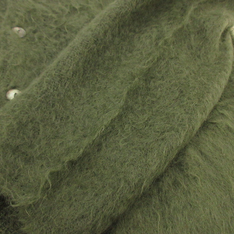 Used] Mohair Cardigan W/Pocket Solid Cardigan Green Size: L
