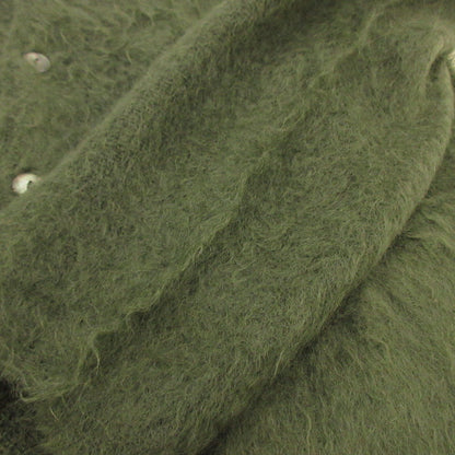 Used] Mohair Cardigan W/Pocket Solid Cardigan Green Size: L