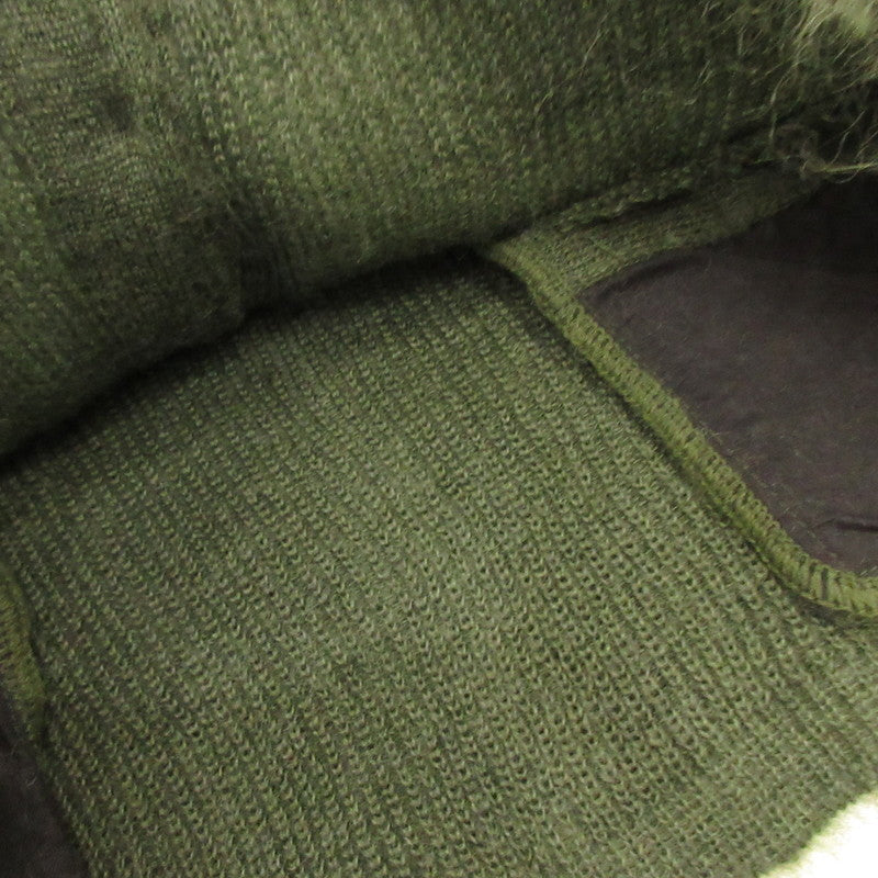 Used] Mohair Cardigan W/Pocket Solid Cardigan Green Size: L