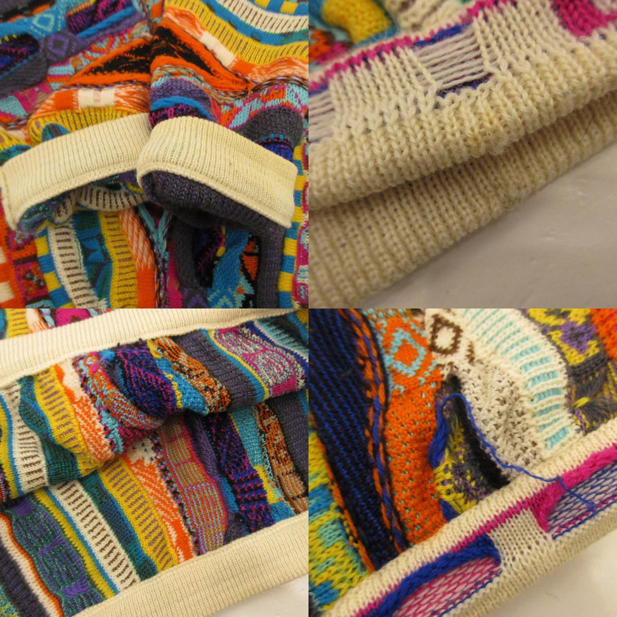 [Used] COOGI | 3D Knit Sweater Made in Australia Multi-color Size: M