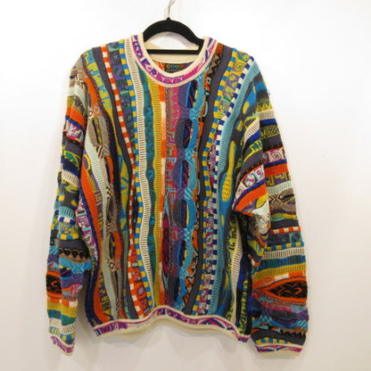 [Used] COOGI | 3D Knit Sweater Made in Australia Multi-color Size: M
