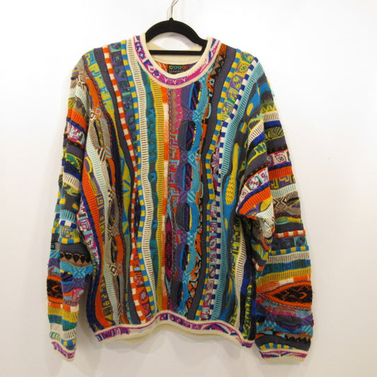 【中古】COOGI | クージー 3Dニット セーター オーストラリア製 マルチカラー サイズ：M