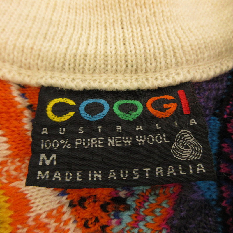 [Used] COOGI | 3D Knit Sweater Made in Australia Multi-color Size: M