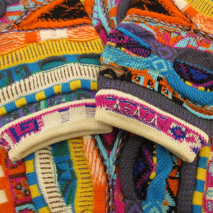 [Used] COOGI | 3D Knit Sweater Made in Australia Multi-color Size: M