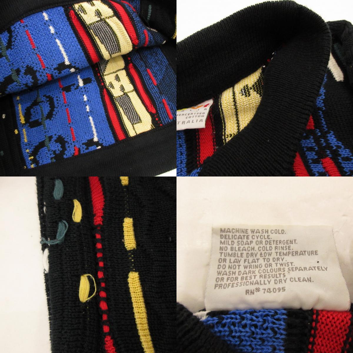 [Used] COOGI | 3D Knit Sweater Made in Australia Multi-color Size: M