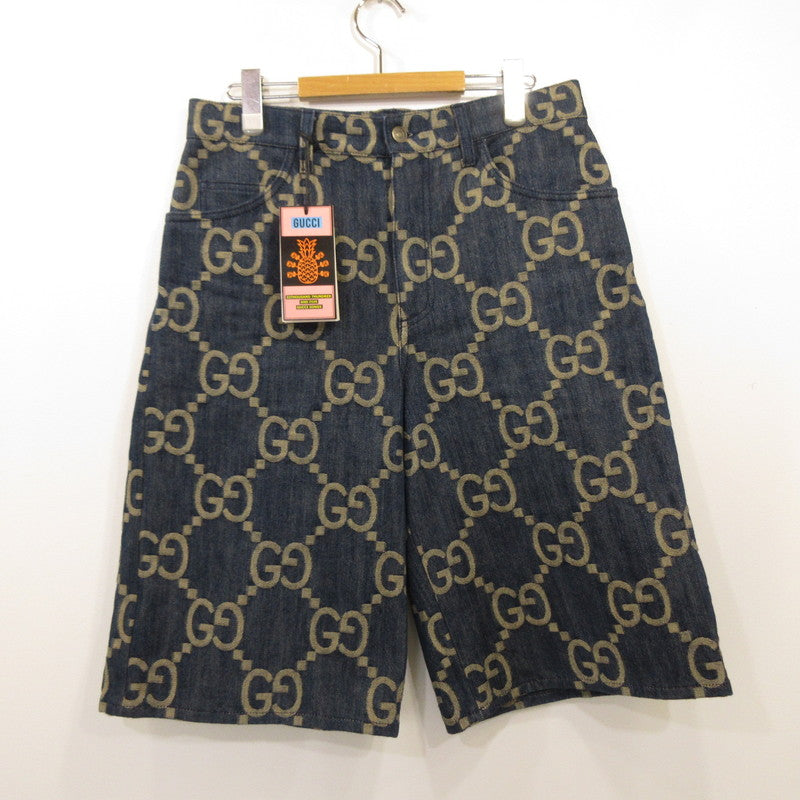 Used] GUCCI | Gucci Pineapple Jumbo GG Shorts 674371 Blue Size: 32