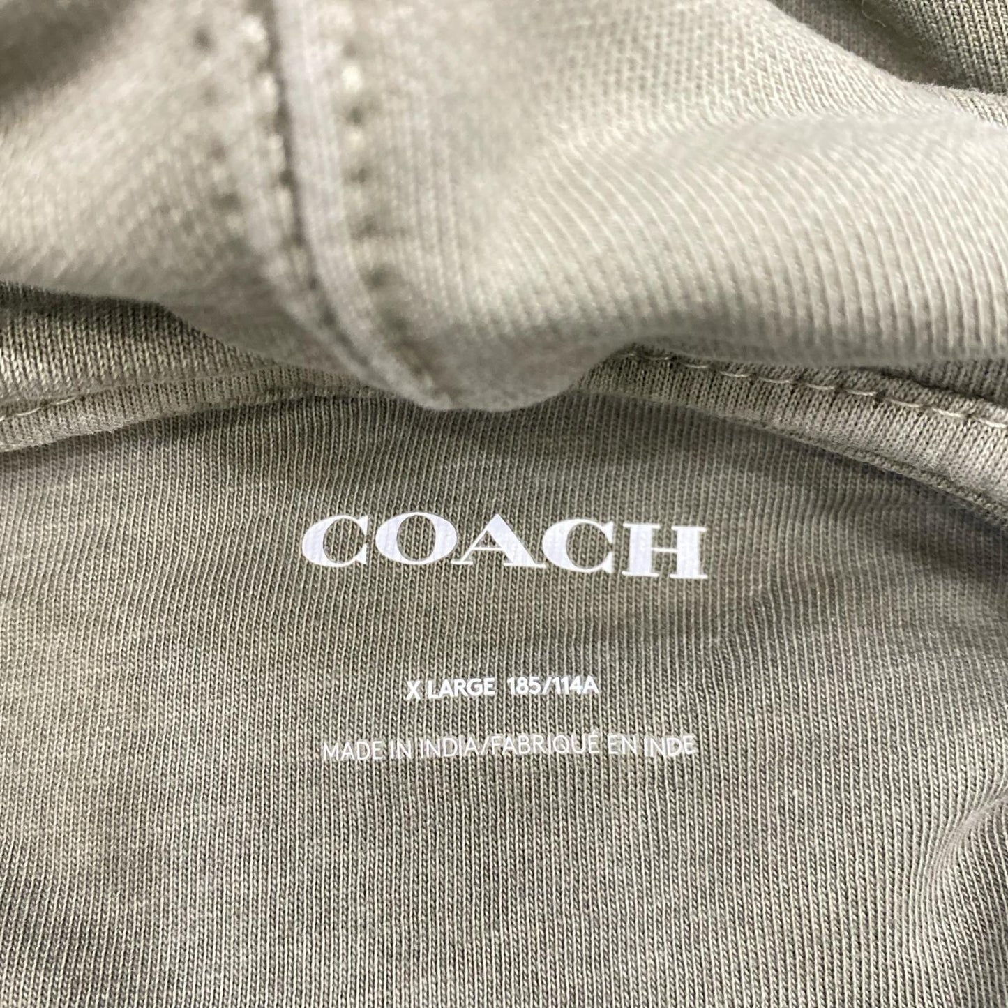 【中古】COACH | コーチ パーカー CF811 カーキ サイズ：XL