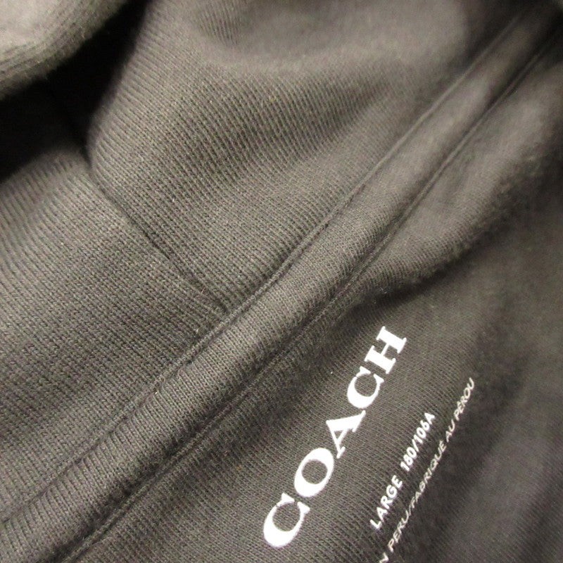 【中古】COACH | コーチ カモ フーディー パーカー CL332 ブラック サイズ：L