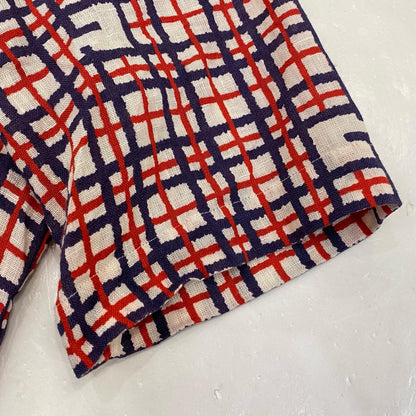 GUCCI | グッチ スクエアG タータンチェック リネンシャツ 半袖シャツ 742706 国内正規品 サイズ：46【姫路東店】