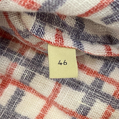GUCCI | グッチ スクエアG タータンチェック リネンシャツ 半袖シャツ 742706 国内正規品 サイズ：46【姫路東店】