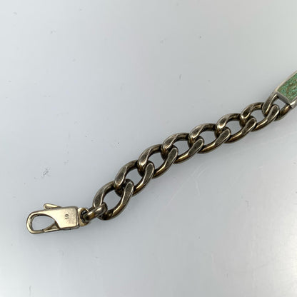 【Used】GUCCI | Gucci Enamel Logo Plate Bracelet 678712 Size: 19CM