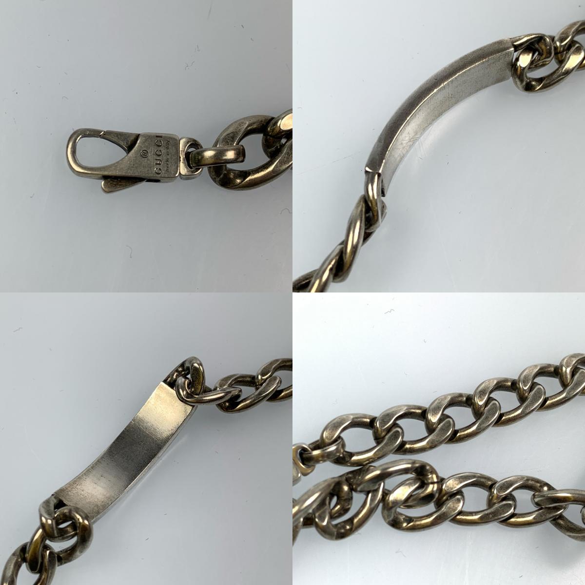 【Used】GUCCI | Gucci Enamel Logo Plate Bracelet 678712 Size: 19CM