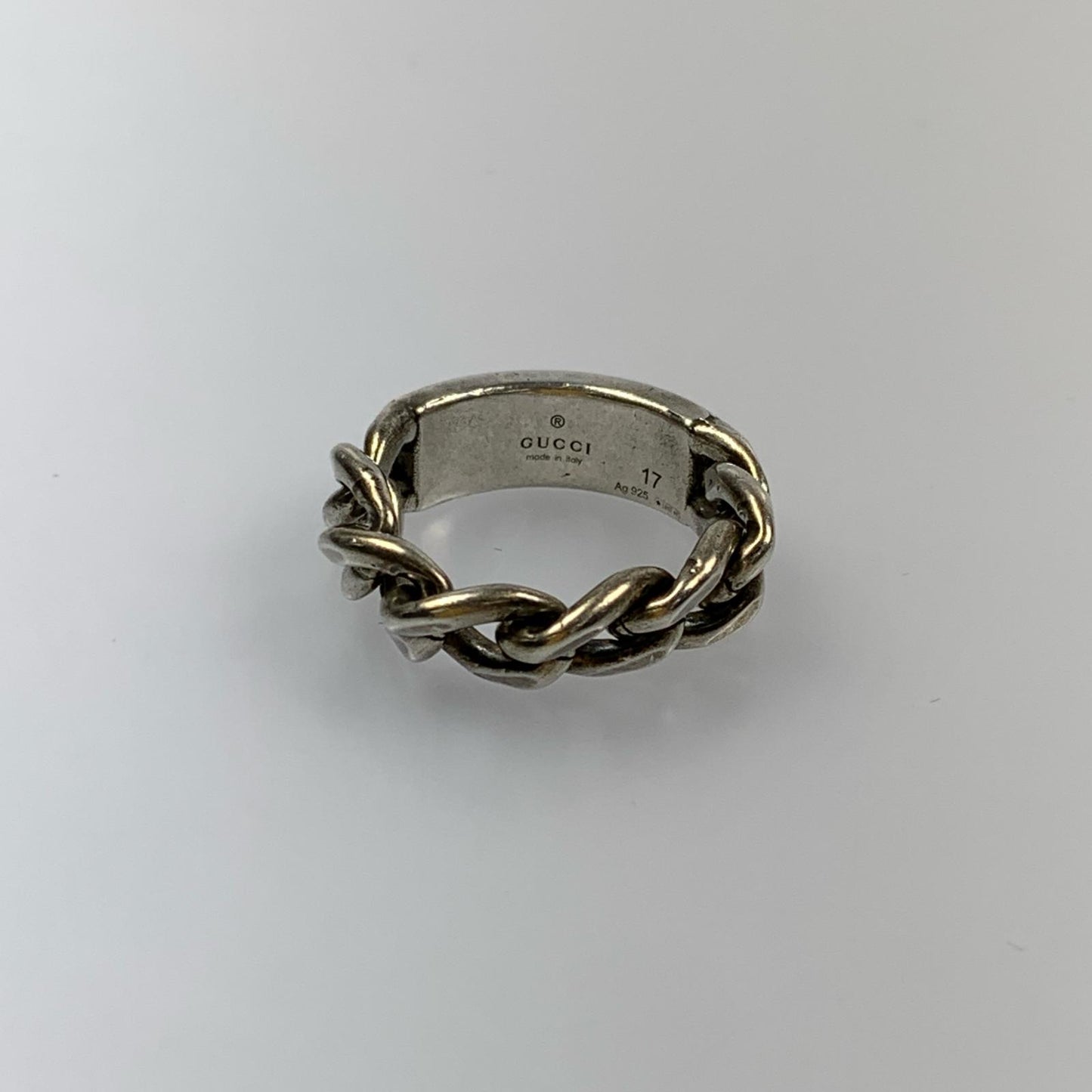 Used] GUCCI | Gucci Enamel Logo Plate Ring 678711