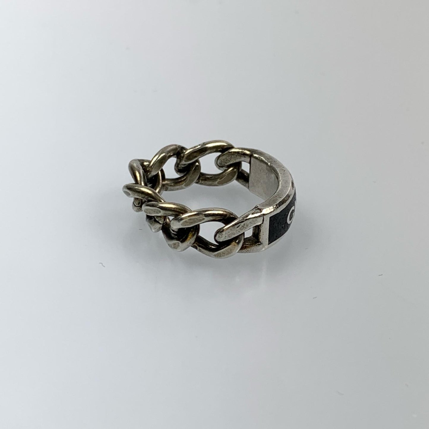 Used] GUCCI | Gucci Enamel Logo Plate Ring 678711