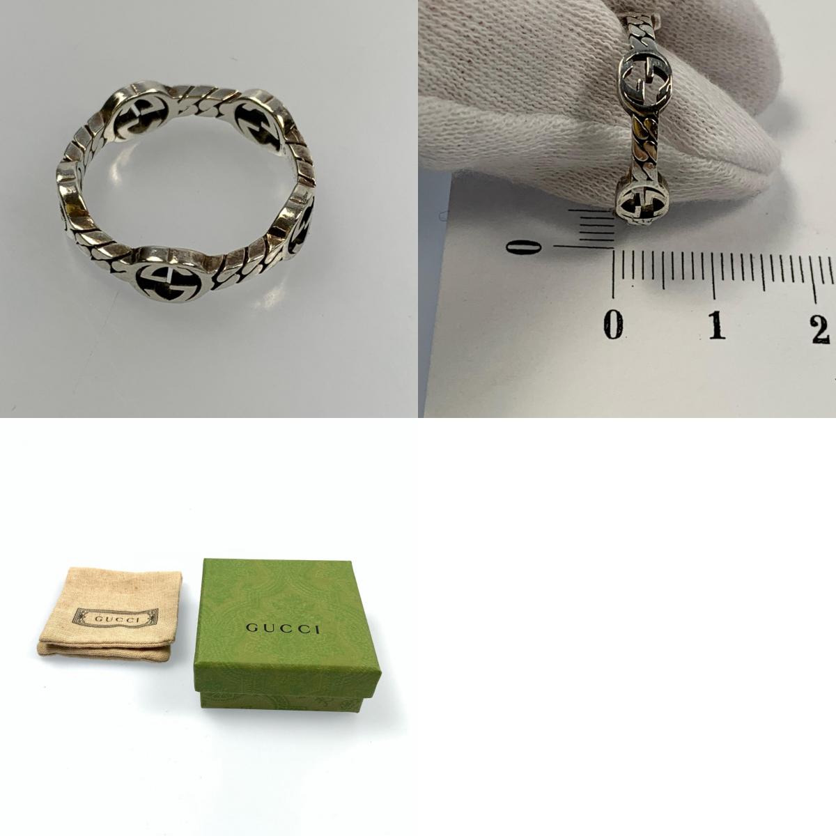 【Used】GUCCI | Interlocking G Ring 661523 Size: #14.5