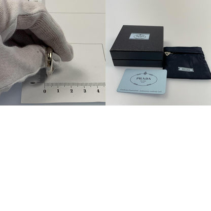 [Used] PRADA | Prada Enamel Silver Ring 2JA201