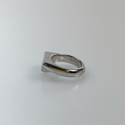 [Used] PRADA | Prada Enamel Silver Ring 2JA201