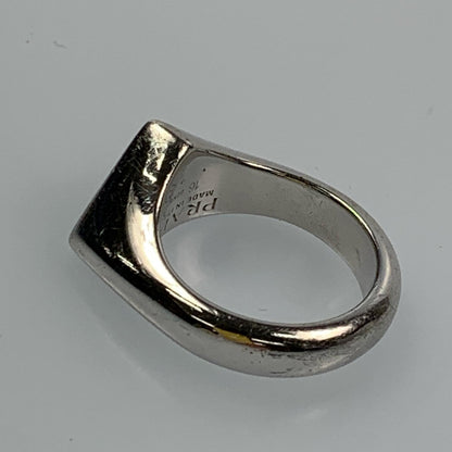 [Used] PRADA | Prada Enamel Silver Ring 2JA201