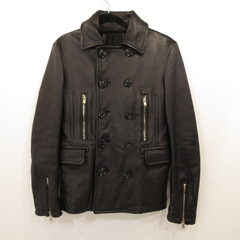 Used Jack Rose Leather 240730L LUV MAISON Black Size: 46