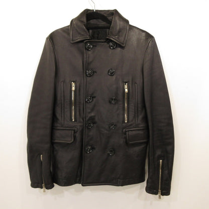 Used Jack Rose Leather 240730L LUV MAISON Black Size: 46
