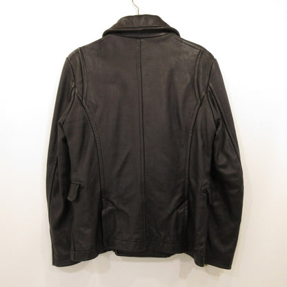 Used Jack Rose Leather 240730L LUV MAISON Black Size: 46