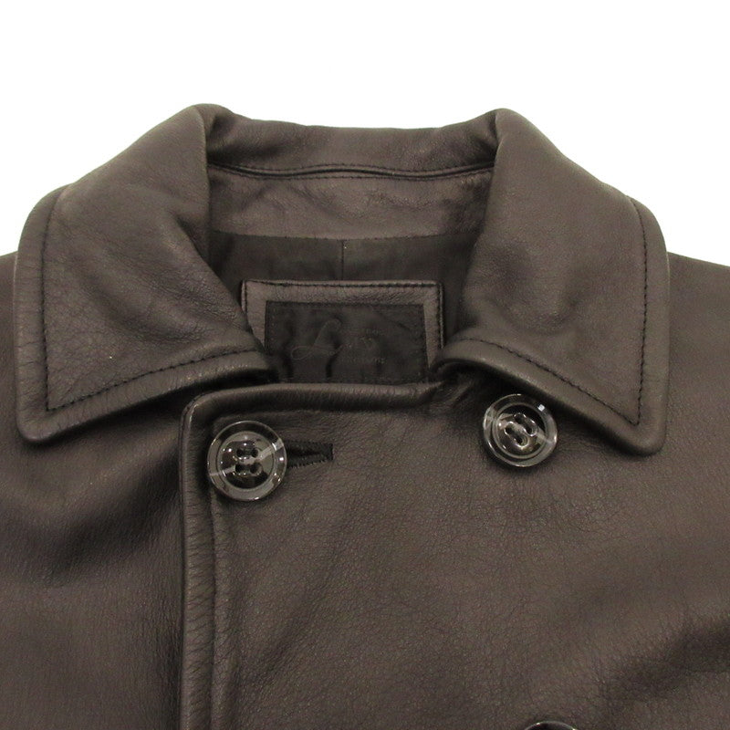Used Jack Rose Leather 240730L LUV MAISON Black Size: 46