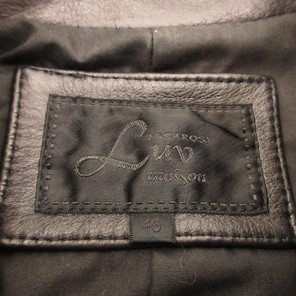Used Jack Rose Leather 240730L LUV MAISON Black Size: 46