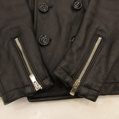 Used Jack Rose Leather 240730L LUV MAISON Black Size: 46