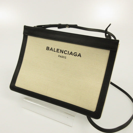 【中古】BALENCIAGA | バレンシアガ ネイビー ミディアム ポーチ ショルダーバッグ 339937