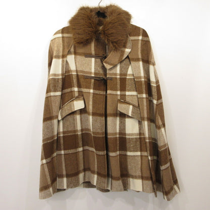 eimy istoire | Eimy istoire Warmy Check Duffle Cape Coat Outerwear 1123500079-0 Size: F