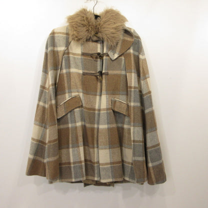 eimy istoire | Eimy istoire Warmy Check Duffle Cape Coat Outerwear 1123500079-0 Size: F