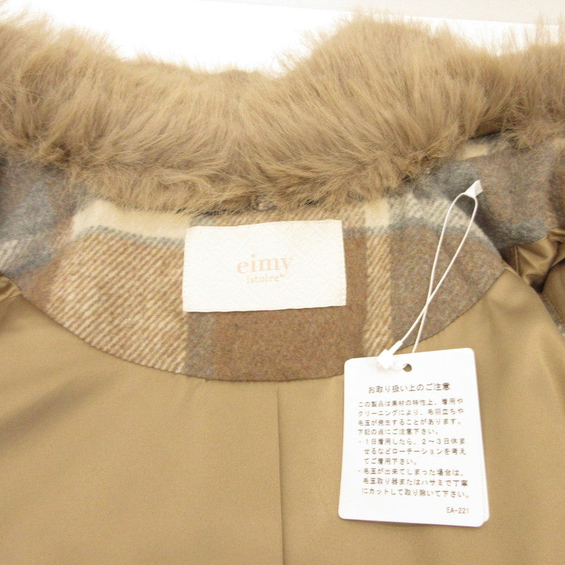 eimy istoire | Eimy istoire Warmy Check Duffle Cape Coat Outerwear 1123500079-0 Size: F