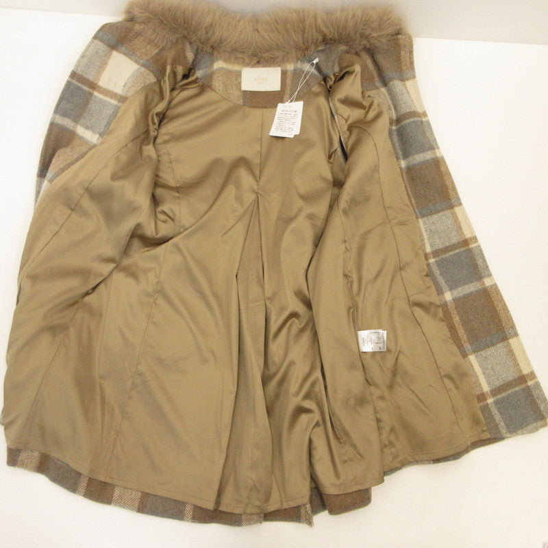 eimy istoire | Eimy istoire Warmy Check Duffle Cape Coat Outerwear 1123500079-0 Size: F