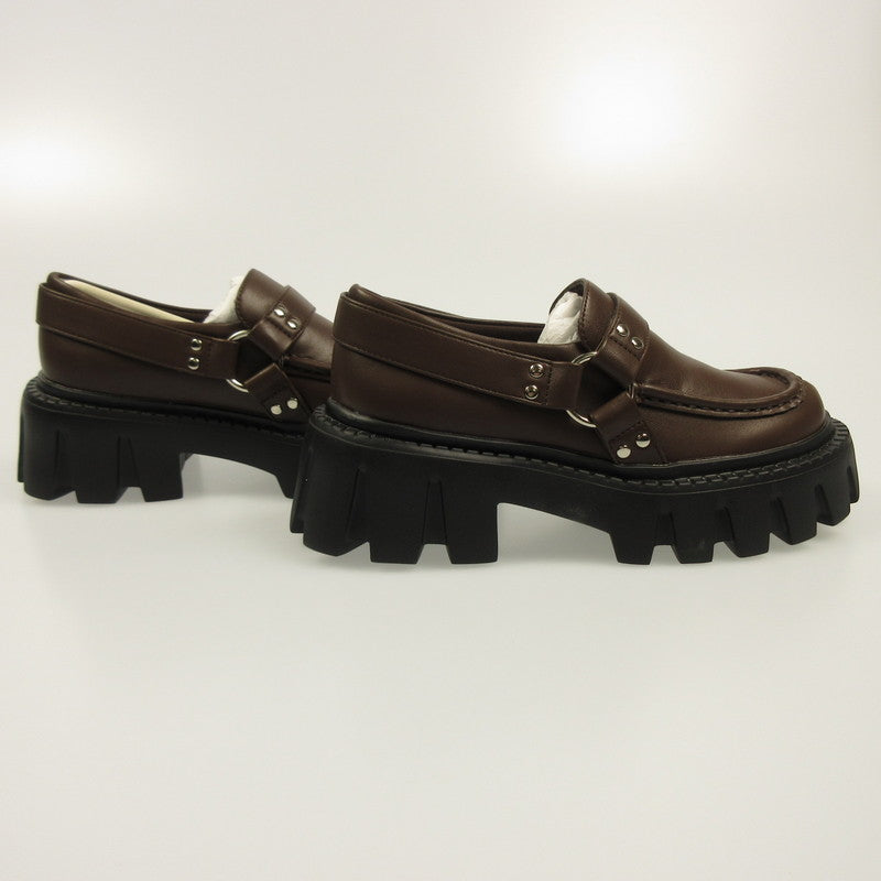 Used] eimy istoire | Eimy Istoire Biker Design Loafers Loafers 1125169030-0 Brown Size: S