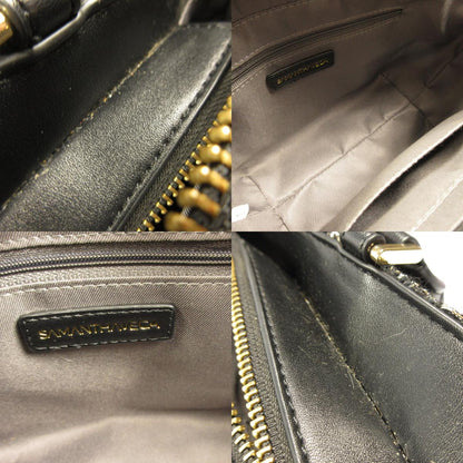 【Used】Samantha Vega | Samantha Vega Tweed Frill Tote (Small) Other Bags Black