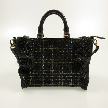 【Used】Samantha Vega | Samantha Vega Tweed Frill Tote (Small) Other Bags Black