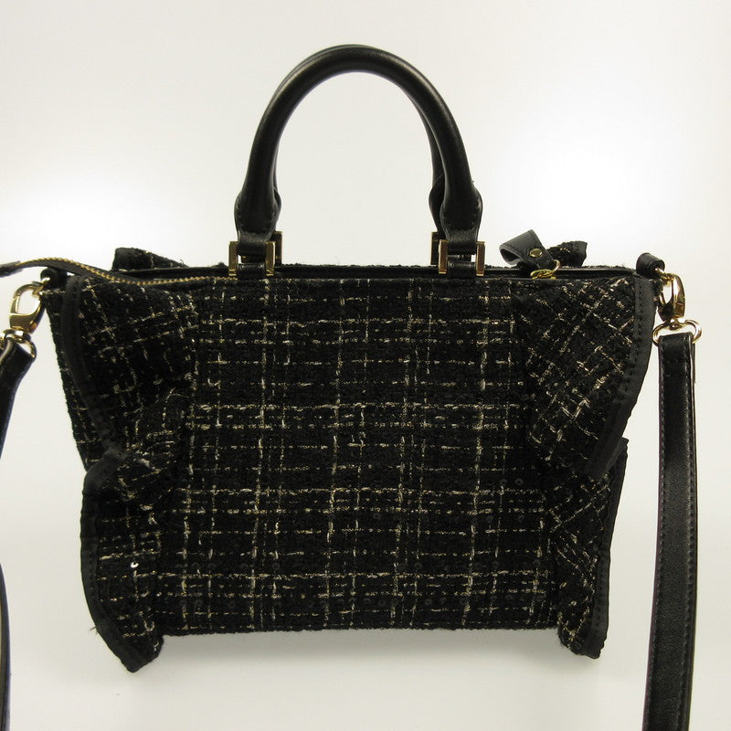 【Used】Samantha Vega | Samantha Vega Tweed Frill Tote (Small) Other Bags Black