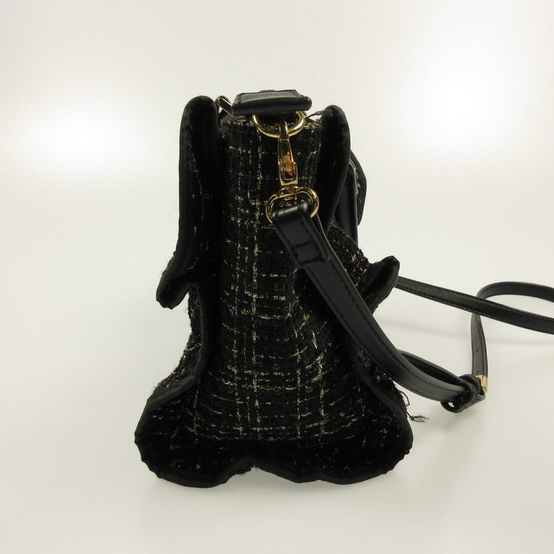 【Used】Samantha Vega | Samantha Vega Tweed Frill Tote (Small) Other Bags Black
