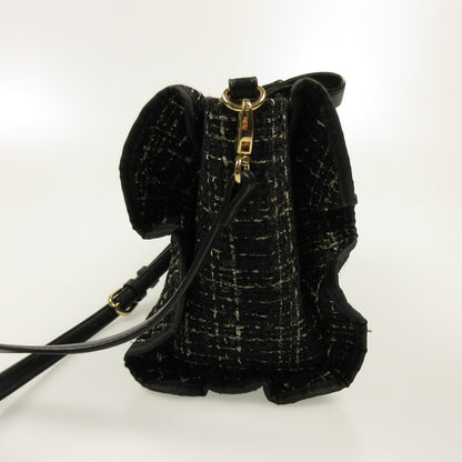 【Used】Samantha Vega | Samantha Vega Tweed Frill Tote (Small) Other Bags Black