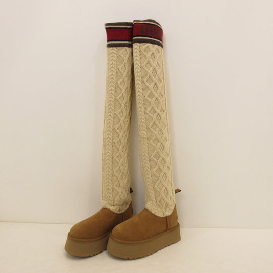 【中古】UGG | アグ Classic Sweater Letter Tall ブーツ 1144044 ブラウン 22cm