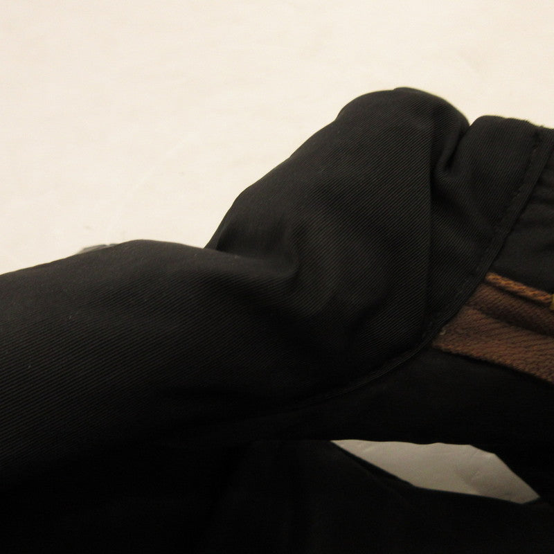 Used: SUGAR CANE | Leather Yoke Down Vest SC12067 Black Size: S