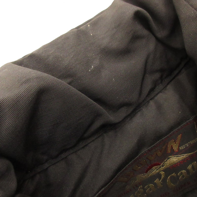 Used: SUGAR CANE | Leather Yoke Down Vest SC12067 Black Size: S