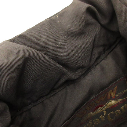 Used: SUGAR CANE | Leather Yoke Down Vest SC12067 Black Size: S