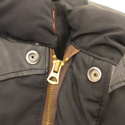 Used: SUGAR CANE | Leather Yoke Down Vest SC12067 Black Size: S