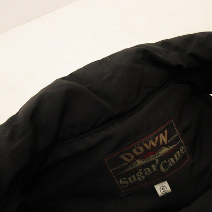 Used: SUGAR CANE | Leather Yoke Down Vest SC12067 Black Size: S