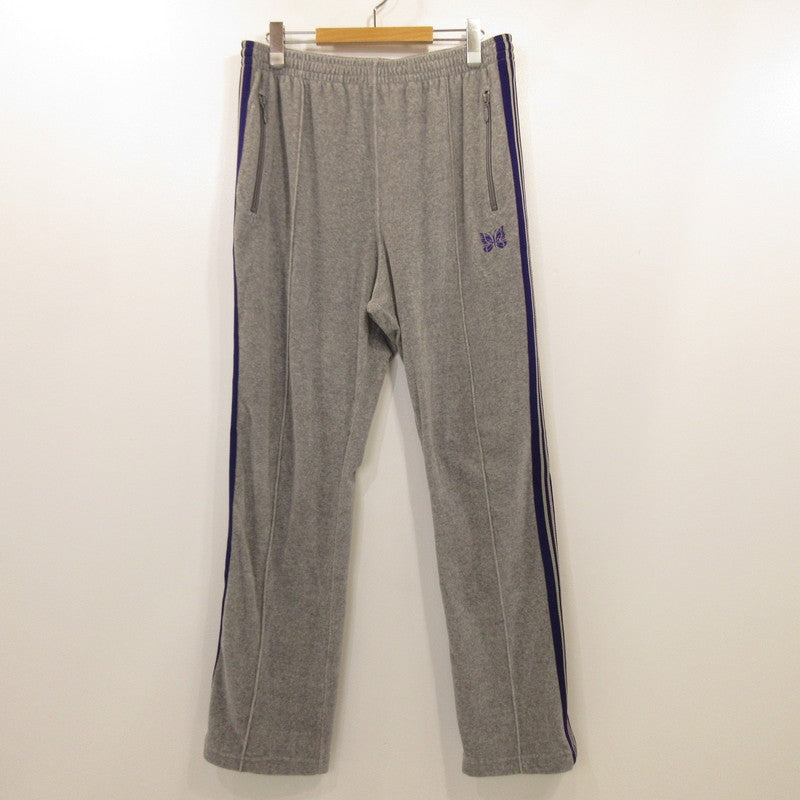 [Used] Needles | Needles Narrow Track Pant - C/PE Velour Pants KP227 Gray Size: M