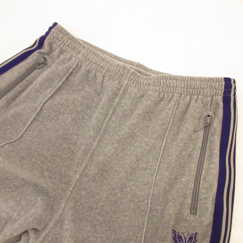 [Used] Needles | Needles Narrow Track Pant - C/PE Velour Pants KP227 Gray Size: M