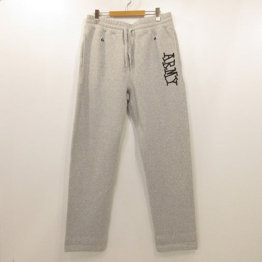 Used】STUSSY | Stussy ARMY REVERSE WEAVE Pants ×Champion Gray Size: XL