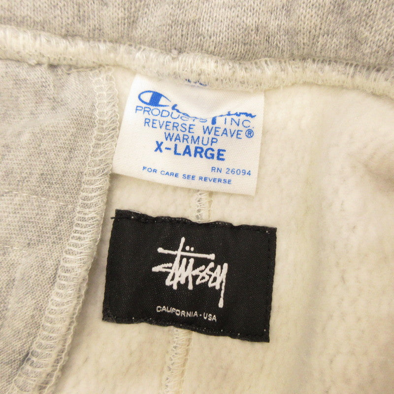 Used】STUSSY | Stussy ARMY REVERSE WEAVE Pants ×Champion Gray Size: XL